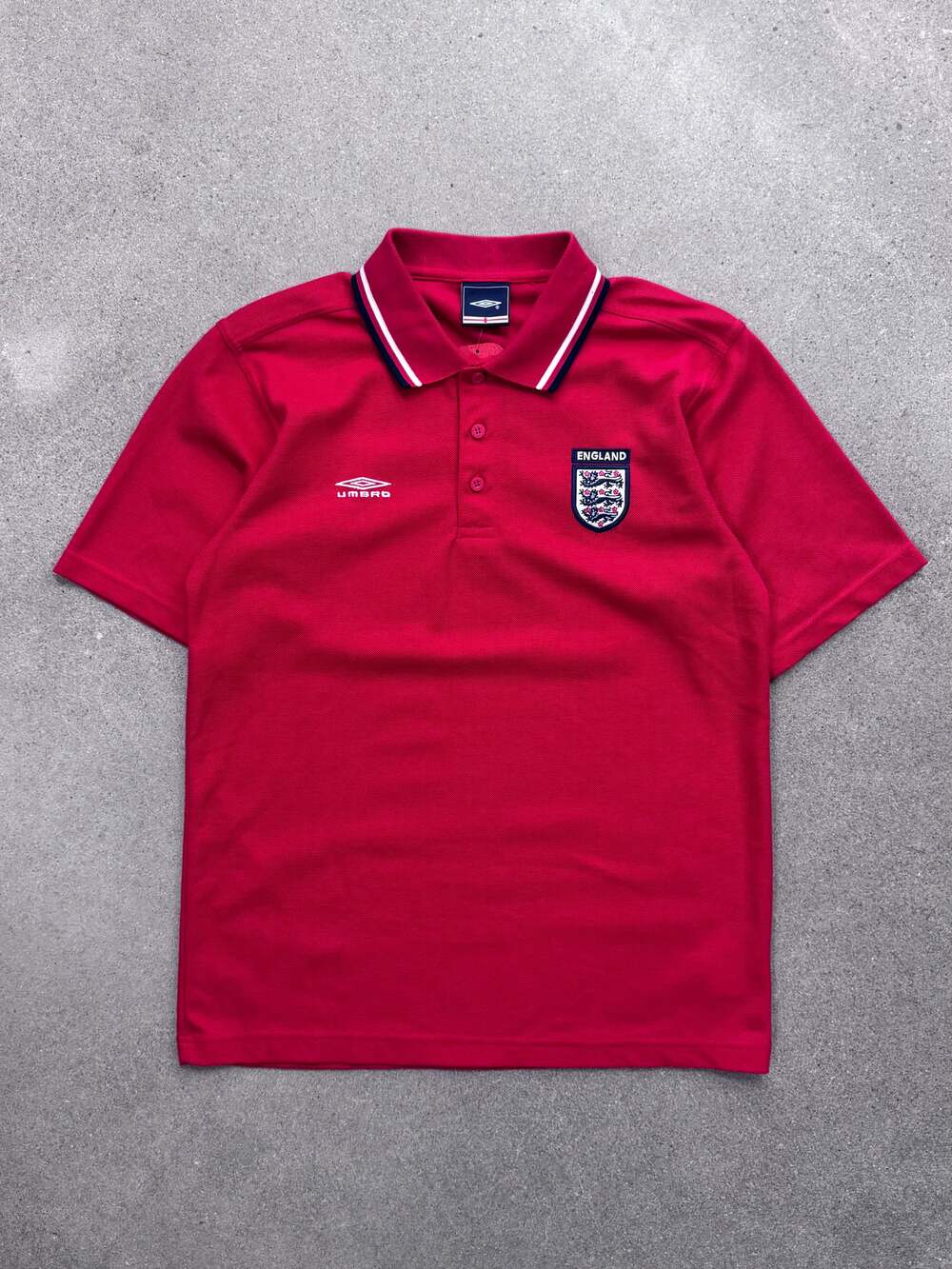 NWTS Vintage Umbro England Soccer Club Polo Shirt - S
